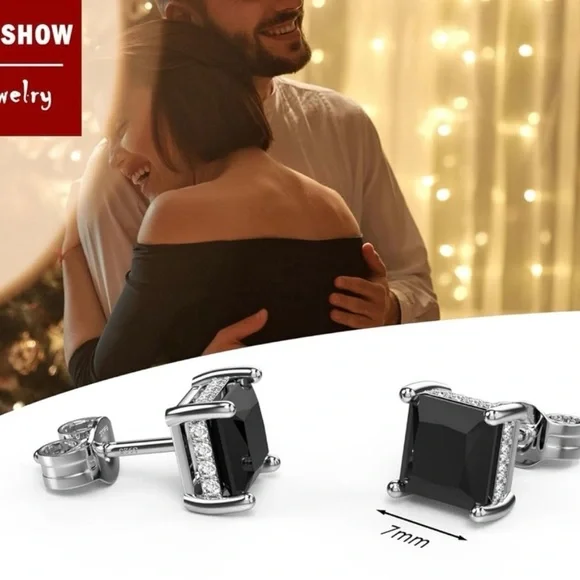 BNIB 18K white Gold Plated Sterling Silver Princess - Picture 4 of 6